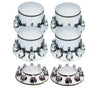 QSC Chrome Semi Truck Front Rear Axle Cover kits Hub Cap 33mm Thread on Lug Nuts QSC Chrome Semi Truck Front Rear Axle Cover kits Hub Cap 33mm Thread on Lug Nuts