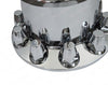 QSC Chrome Semi Truck Front Rear Axle Cover kits Hub Cap 33mm Thread on Lug Nuts QSC Chrome Semi Truck Front Rear Axle Cover kits Hub Cap 33mm Thread on Lug Nuts