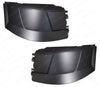 QSC Truck Bumper Extension Corner No Fog Light Hole Left & Right for Volvo VNL