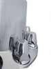 QSC Chrome Semi Truck Dome Rear Axle Cover kits Hub Cap 33mm Thread on Lug Nuts