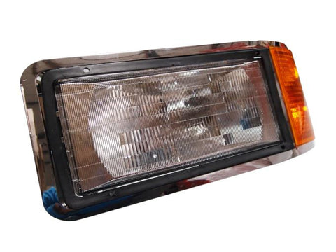 QSC Headlight Assembly LH Driver Turn Signal for Mack CH Set Back Axle 2M0520M